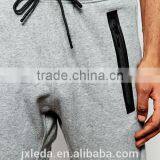 Wholesale Mens Grey Blank Slim Fit Sweat Pants, Jogger Trousers/joggers Custom thumbnail-3