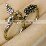 Fashion Double Fingers Rings, Fashion Antique Rings, Personalized Rings thumbnail-1