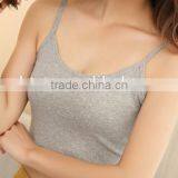 2016 Good Quality 100% Cotton Custom Gym Tank Top for Women thumbnail-1