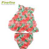 Cute Design Little Girl Summer Baby 2 Piece Clothing Set thumbnail-1