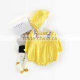 S60654B 2017 New Design Baby Romper Long Sleeve Turn-Down Collar Rompers Cotton Infants Embroidery Jumpsuit Girl thumbnail-3