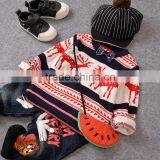 S15309A Hot Sale Knitting Patterns Winter Pullover 100% Cotton Boys Sweater Design thumbnail-4