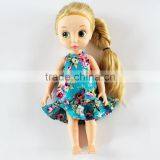 SHIJ 2017 Summer Floral Ruffles Girl's Dress Cotton Kids Clothes thumbnail-5