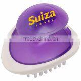 Palm Fruit & Vegetable Brush - Ergonomic Design Allows You to Slide Hand Between Handle and Base and Comes With Your Logo thumbnail-3