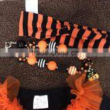 Kids Halloween Dress Girls Boutique Dress Girls Chiffon Ruffle Dress Sequin Pumpkin Dress Jack-o-lantern Dress Girls Party Dress thumbnail-2