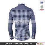 Custom Design Pattern Men Shirt Plaid Fabric Street Wear Custom thumbnail-2