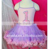 1st - 6th Birthday Lavender Light Pink Standard Pettidress One Piece 1-6Y TD14A6 thumbnail-1