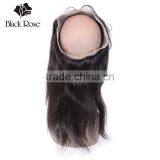 Black Rose Ear to Ear 360 Lace Frontal With 360 Elastic Band, Wholesale Human Hair 360 Lace Frontal Closure thumbnail-3