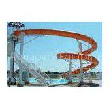 Custom Vivid Fiberglass Water Slides , Amusement Park Boomerang Aqua Slide thumbnail-1