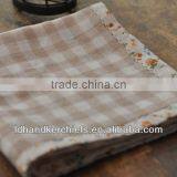Light Brown Check Ladies' Handkerchief thumbnail-1