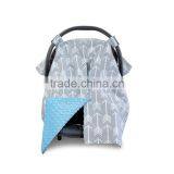 2017 New Designs Anchor Patterns High Quality Cute Baby Carseat Canopy Cover thumbnail-3