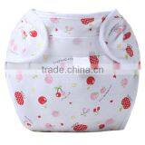 Cute Animal Pattern Printed 100% Cotton Reusable Sleepy Baby Cloth Diaper thumbnail-4