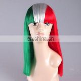 Green white and red lace wig japanese cosplay party wig FW2025