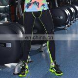 High Quality Dry Fit 90% Polyester 10% Spandex Mens Gym Pants Leggings Wholesale thumbnail-1