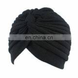Fashion Style Poplin Gauze Perm Turban Hood Hat Noble Retro Indian Hat thumbnail-3