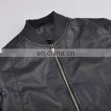 Latest Spring Thin Padded Handsome PU Leather Men Baseball Jacket thumbnail-4
