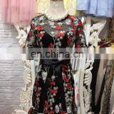 Heavy Embroidered Black Short Sleeve Round Neck Midi Length Girl Gorgeous Lace Dress thumbnail-4