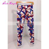 Wholesale Custom Service Women Capri High Waist Brushed Printing Leggings Factory thumbnail-4