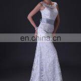 Grace Karin Sleeveless Off- Shoulder Long White Lace Wedding Dress CL3821 thumbnail-2