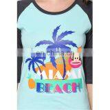 Custom Printing Casual Women t Shirt Long Sleeve Lady Blouse thumbnail-6