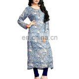 Decent Casual Wear Printed Rayon High Quality Kurti 2017 thumbnail-1