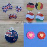 Custom Country Flag Dog Tag/various Shaped With Flag Logo ID Pet Tag thumbnail-1