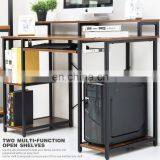 Computer Desk With Storage Shelves Study Table thumbnail-4