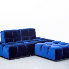 Europe style Modular sofa with tufted small block seat and back sofa set HF1132 livingroom furniture