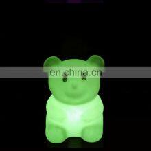 2019 Hot Selling LED Baby Kid Night Light 7 Colors Flashing Rechargeable Cute Design Bear Shape Night Lamp thumbnail-1