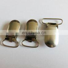 Engraved Heavy Duty Custom Stainless Steel/Iron Pacifier Clips Suspender For Garment thumbnail-1
