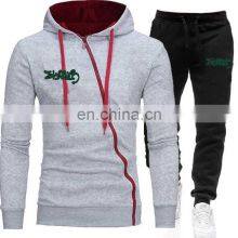 Manufacturers Custom LOGO New Men's Plus Size Casual Zipper Cardigan Zipper Sports Jogging Suit Custom Hoodie S-5XL thumbnail-3