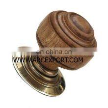 Brass & Wood Knob thumbnail-1