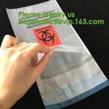 Lab Bags Specimen Bags Zip Bag, Medical Grade Laboratory Specimen Bag, Three Wall Biohazard Specimen Bag With a Document thumbnail-1
