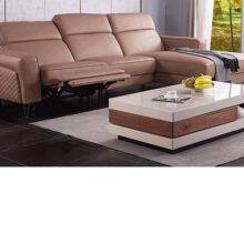 Italian Leather Sofa Space Capsule Electric Function Living Room Modern Minimalist Corner Combination Leather Sofa