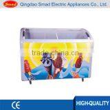 378L Factory Price Ice Cream Freezer, Glass Door Freezer Room