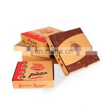 Custom Size Food Grade Brown Pizza Box Disposable Kraft Paper+Corrugated Paper+Kraft Paper Pizza Box With Your Own Logo thumbnail-2