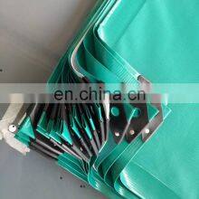 Waterproof Custom Logo Fireproof Heavy Duty White Solid PVC Vinyl Tarp Tarpaulin With Eyelet Grommet thumbnail-3