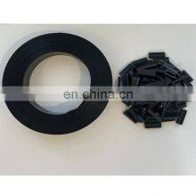 Good Price 4.7cmx50m Dark-Grey Privacy Garden Screen Fence Panel Cover Hard Pvc Strip With 100 Clips thumbnail-2