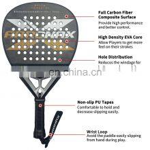 Customize Design 100% Carbon Fiber 3K 12K 18K 38MM Thickness Padel Tennis Racket thumbnail-5