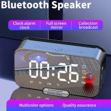 Latest Desktop Bluetooth Speaker Alarm Clock Speaker Phone Holder Portable Outdoor Wireless Speaker thumbnail-3