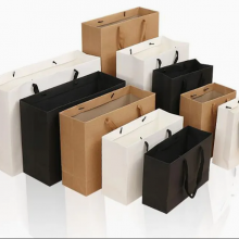 Free Sample Bespoke 100% Recycled Restaurant Food Delivery Take Out Packaging Paper Bag thumbnail-4