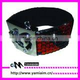 Assorted colors rhinestone snap bracelet wholesale