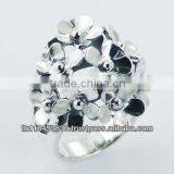 Radiant 925 Sterling Silver Daisies Bouquet Ring thumbnail-1