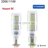 Smart IC No Flicker 5730 E27 E14 Led Lamp Light 110V 127V 220V 240V 24 48 56 72Leds Corn Light Lampada Led Bulb Long Life Span