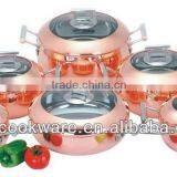2014 New CONCEPT 12pcs 2.5mm Tri-ply Cookware Set Apple Shape For Wholesale thumbnail-1