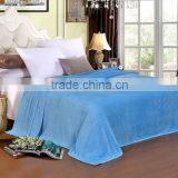 2016 Fashion Solid Color Plain Dyed Flannel Fleece Blanket