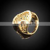 Promotion Unique Plated Gold Jewelry Zinc Alloy Ring With Crystal thumbnail-1