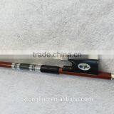 Ebony Violin Bow With Flower Patten Violin Bow Hair thumbnail-3
