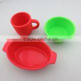 Folding Silicone Bowl Exquisite Silicone Kids Bowl Customer Logo Silicone Bowl Many Colors Available Factory Direct Wholesale thumbnail-1