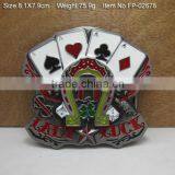 High Quality Pearl Gun Iron Belt Buckle , Custom Belt Buckle Custom Army Belt Buckle thumbnail-2